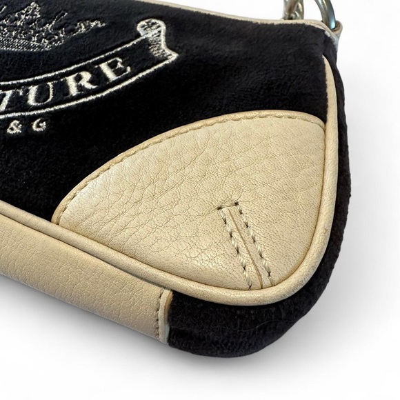 Juicy Couture Vintage Velour Mini Shoulder Bag Baguette Brown Y2K Rare - Picture 2 of 8